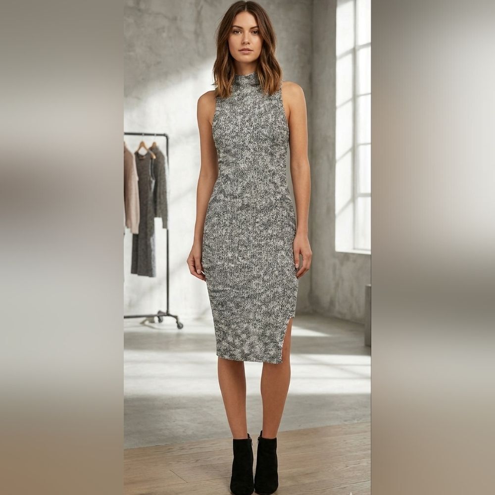 Free People Cora Jacquard Knit Midi Dress